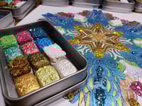 Image 8 of Magical Crafting Ostara Easter Spring Solstice Metal Palette 12 1/4 Pans Watercolor Handmade Bout...