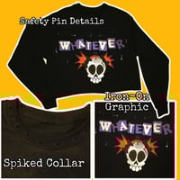 Image 2 of SKELLY DUVAL MALL GOTH SPIKED CROPPED TOP (PURPLE)