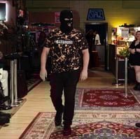 Image 3 of KILLTHENOISE SPLATTERED SPIKED TEE (WHITE)