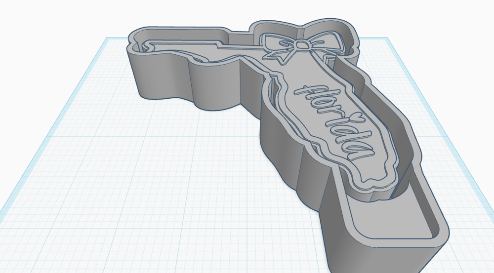 Image of Florida w Bow Mold