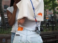 Trash Hugs in Dumpster Fire Orange