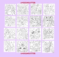 Image 2 of DIGITAL VERSION of ghoulz just wanna have sun - coloring book
