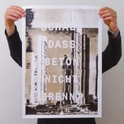 Image of SCHADE, DASS BETON NICHT BRENNT