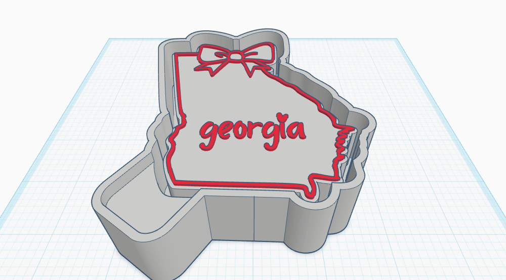 Image of Georgia w/ Bow Mold