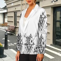 Image 2 of Women's Tribal Hibiscus Casual Blazer 2