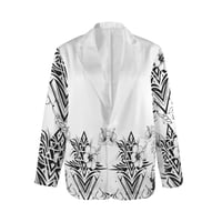 Image 4 of Women's Tribal Hibiscus Casual Blazer 2