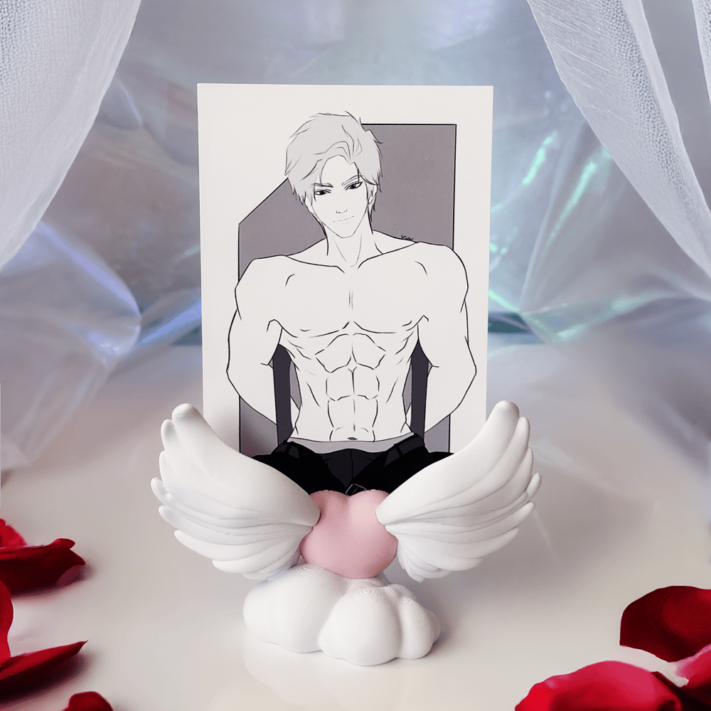 Image of Winged Heart Photo Card Standee