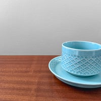 Image 2 of Quistgaard Cordial Palet Turquoise Tea Cup with Saucer