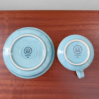 Image 4 of Quistgaard Cordial Palet Turquoise Tea Cup with Saucer