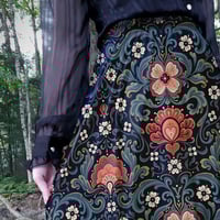 Image 2 of Rosemaling Midi Skirt PREORDER
