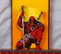 Image 2 of Deadpool Hand Crafted 3D Wooden Diorama Wall Décor