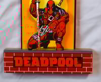 Image 3 of Deadpool Hand Crafted 3D Wooden Diorama Wall Décor