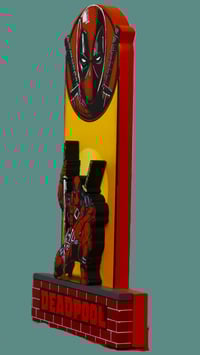 Image 6 of Deadpool Hand Crafted 3D Wooden Diorama Wall Décor