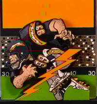 Image 2 of San Diego Chargers Hand Crafted NFL 3D Wooden Diorama Cartooning Wall Décor