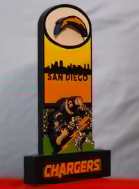Image 5 of San Diego Chargers Hand Crafted NFL 3D Wooden Diorama Cartooning Wall Décor