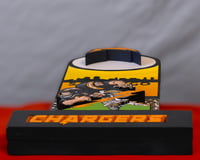 Image 8 of San Diego Chargers Hand Crafted NFL 3D Wooden Diorama Cartooning Wall Décor