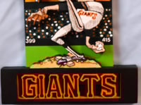 Image 3 of San Francisco Giants 3D Wooden MLB Diorama Cartooning Wall Hanging Décor