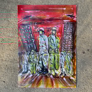 BLOODY MONEY / 1 of 1 HAND ALTERED PRINT