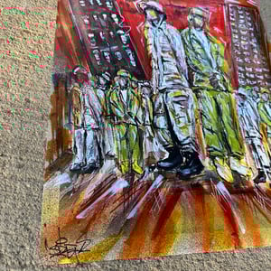 BLOODY MONEY / 1 of 1 HAND ALTERED PRINT