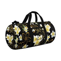 Image 2 of Yellow Plumeria on Black Travel Bag