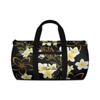 Image 3 of Yellow Plumeria on Black Travel Bag