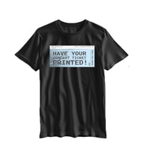 YOUR CONCERT TICKET PRINTED (Personalised Tee)