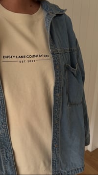 Image 1 of Natural Heavy Weight Oversized Dusty Lane Tee 