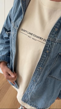 Image 4 of Natural Heavy Weight Oversized Dusty Lane Tee 