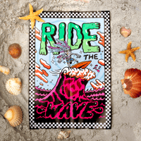 Image 1 of Ride The Wave - Foldable poster