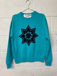 Image 1 of Blood & Fire, turquoise M (19.5"P2P, 24.5"S2H, 31"C2C) 