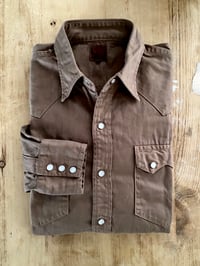 Image 1 of BRYCELAND OVERDYED SAWTOOTH WESTERN SHIRT