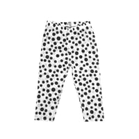 Image 5 of Mesh polka dot cropped leggings (three-quarter length)