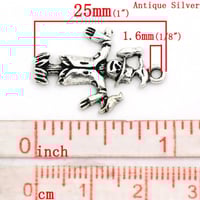 Image 5 of Scarecrow Charms Antique Silver 25mm x 17mm Autumn Charm F163A
