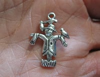 Image 4 of Scarecrow Charms Antique Silver 25mm x 17mm Autumn Charm F163A