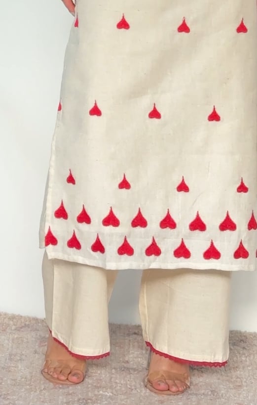 Image of  Amora bloom three piece kurtha set 