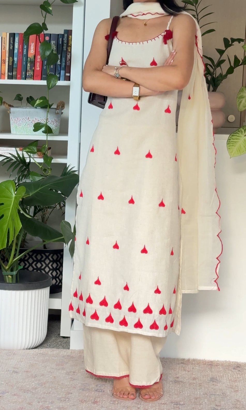 Image of  Amora bloom three piece kurtha set 