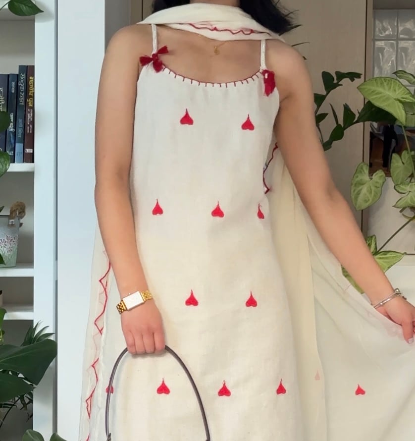 Image of  Amora bloom three piece kurtha set 