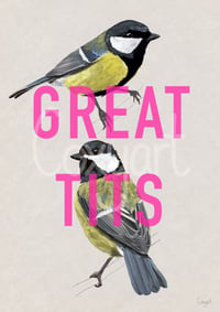 Image 1 of Great Tits print 