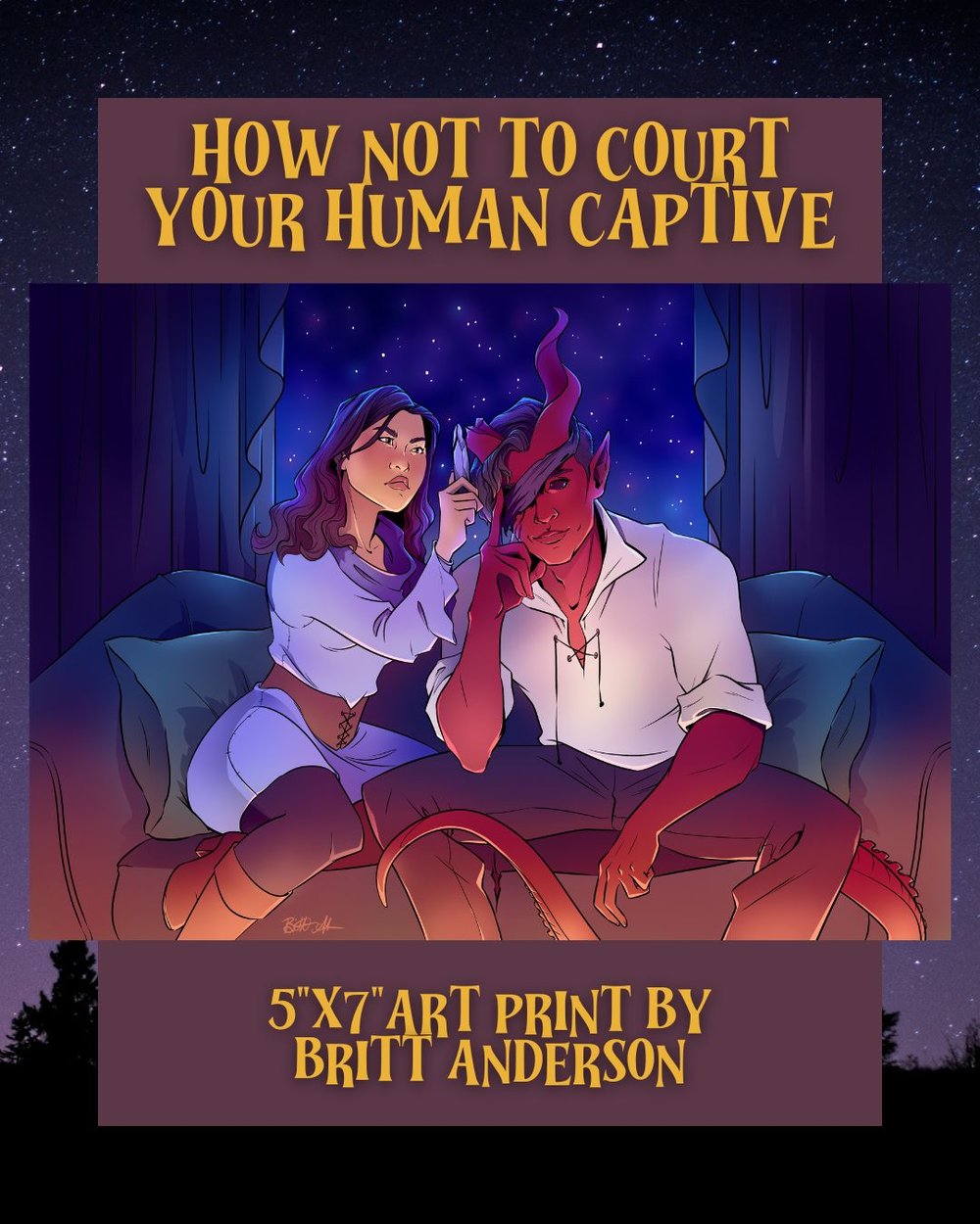 Image of How Not to Court Your Human Captive - Signed Paperback & Art Print