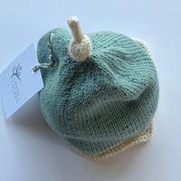 Image 1 of Black Isle Baby Beanie Hand Knitted 1-2 Years