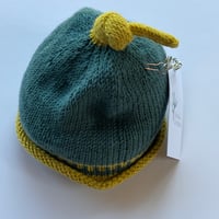 Image 1 of Black Isle Baby Beanie Hand Knitted size 3-6 months