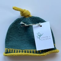 Image 4 of Black Isle Baby Beanie Hand Knitted size 3-6 months