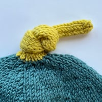 Image 5 of Black Isle Baby Beanie Hand Knitted size 3-6 months