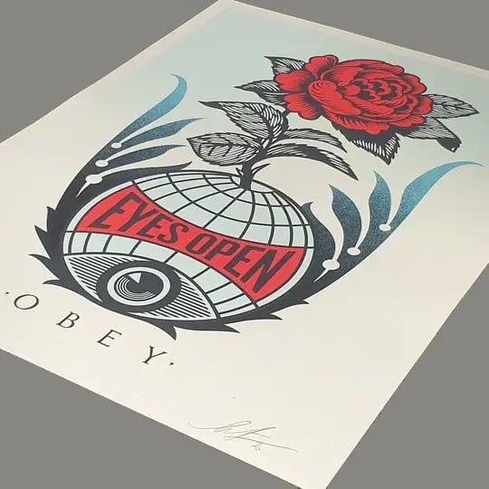 Shepard Fairey Obey Eyes Open Numérotée Signée