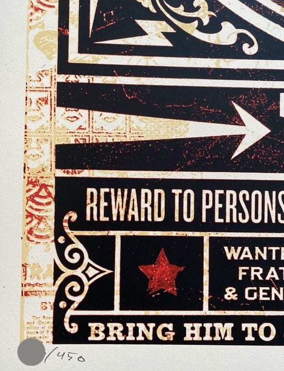 Shepard Fairey Obey Travel On Wanted Proclamation