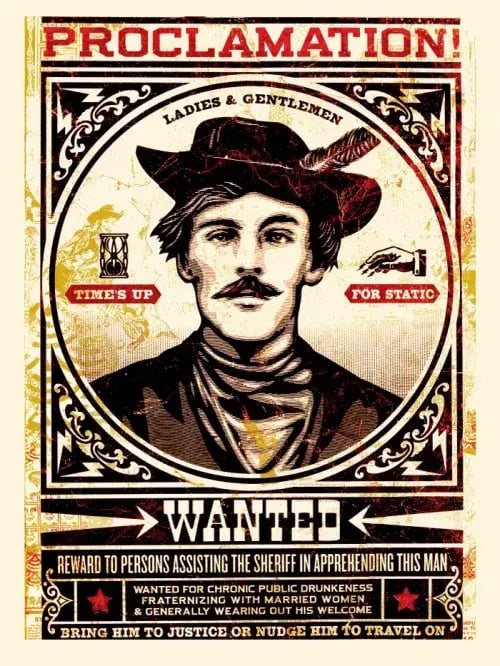 Shepard Fairey Obey Travel On Wanted Proclamation