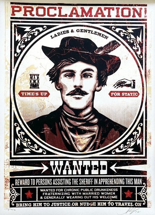 Shepard Fairey Obey Travel On Wanted Proclamation