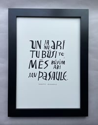 I. Ziedoņa citāts - kartīte/plakāts 4