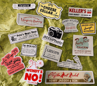 Image 3 of Retro Ludlow Avenue Clifton Gaslight Stickers