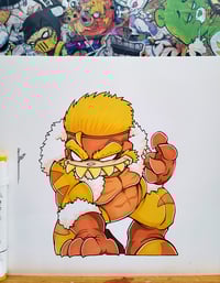 BIG SABERTOOTH ORIGINAL ART SIGNED